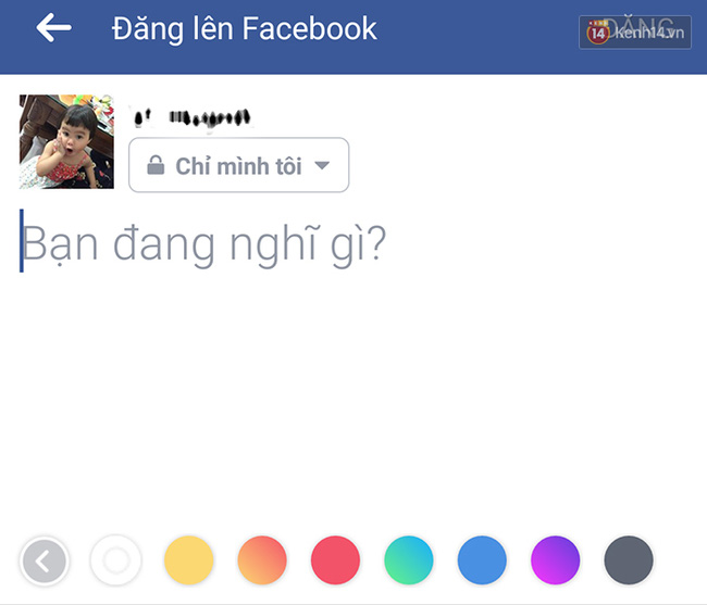 cách làm màu cho status trên facebook