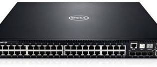 Dell Networking N2048 L2 48x 1GbE + 2x 10GbE SFP+ fixed ports Stacking IO to PSU airflow AC