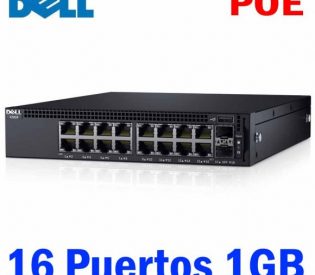 Dell Networking X1018P Smart Web Managed Switch 16x 1GbE PoE and 2x 1GbE SFP ports