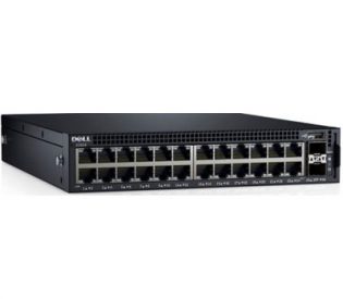 Dell Networking X1026P Smart Web Managed Switch 24x 1GbE PoE and 2x 1GbE SFP ports
